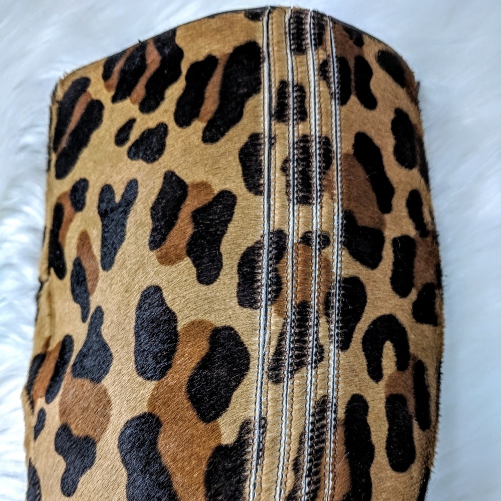 *SOLD* Cristian Louboutin Leopard Ponyhair Boots - Picture 3 of 8